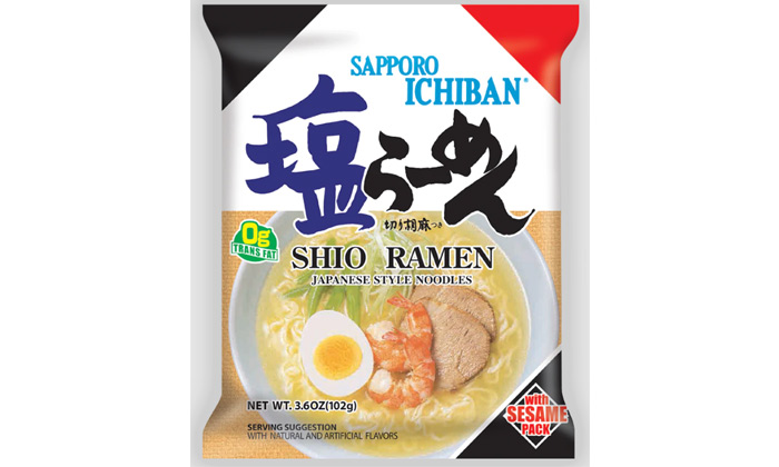 nouilles instantanees Sapporo Ichiban shio ramen