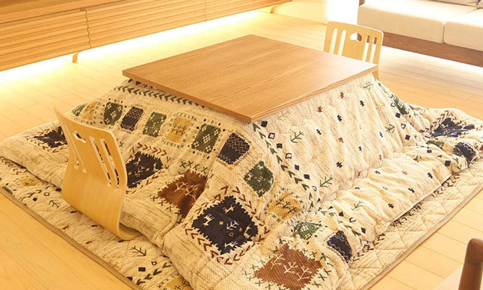 table chauffante japonaise kotatsu