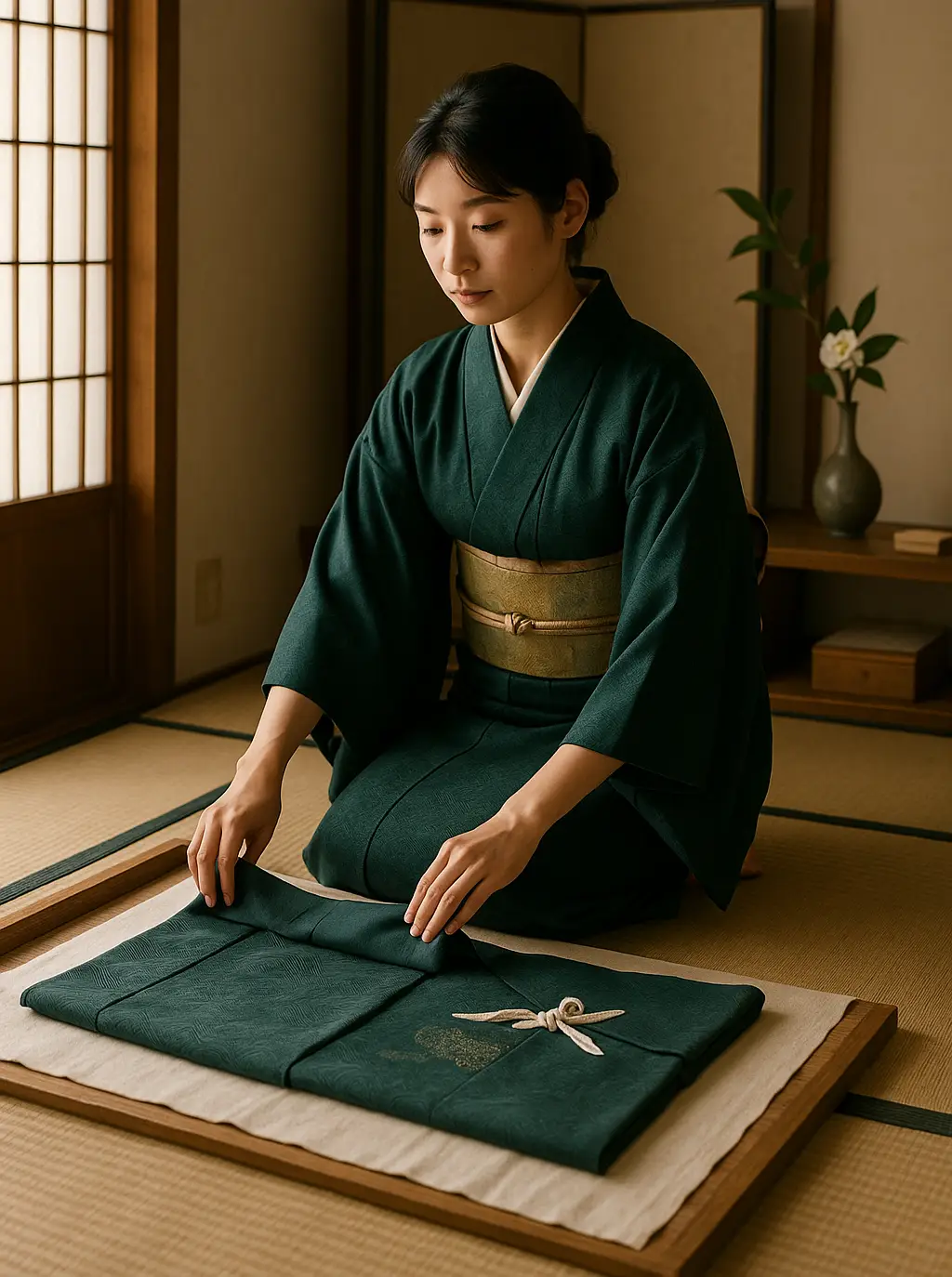 pliage traditionnel kimono tatamikata