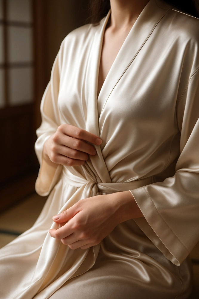 déshabille kimono soie authentique
